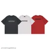 Korrekte Version des Sommer-Kurzarm-T-Shirts der Pariser Modemarke 2024 mit Buchstabendruck „Paar B Family“.