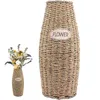 Vasen, Trockenvase, Blumenbehälter, minimalistisch, einfach, für Mittelstücke, gewebtes Rattan, Korbgeflecht, rustikale Blumen