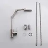 Kitchen Faucets SUS304 Stainless Steel Pot Filler Faucet Top Quality Sink In Brushed Nickel Single Hole Articulating