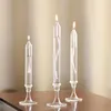 Kandelaars 3 stuks glazen olielamp lampen binnengebruik noodhouder helder huis kerosine vintage decor feest theelicht lantaarn