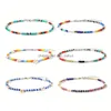 Anklets handgjorda flätade mini Rainbow Africa Bead Boho Anklet for Women Preppy Style estetic Summer Beach smycken Drop Delivery Otnko