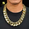 Hip Hop Jewelry Fashion And Heavy Super Big Necklace Gold Plated Chain Miami Cuban Link
