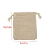 Gift Wrap Drawstring Gifts Linen Color Storing Beads Bags Candy Sack Small Pouch