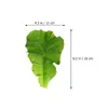 Decorative Flowers Artificial Vegetable Leaves Leaf Food Decoration Faux Lettuce Simulation Props Model Models Ornament