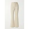Dżinsy damskie wysoko w stroju mikro-flare 2024 Autumn and Winter Classic Dams Solid Color Dżinsowe spodnie