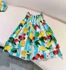 Populära tjejklänningar resortstil design barnfestdress baby kjol storlek 90-160 cm barn designer kläder flera stilar prinsessa klänning 24mar
