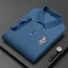 2024 Nouveau polo Men Hommes à manches courtes Tee Businet de haute qualité Business Formal Top Casual brodery Polos T-shirt Individues réussies