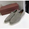 2024 Luxury Designer LP Loafers Shoes Open Walk Suede Loro P Shoes Ankle Boots Fashion Women slip On Men's Walking Flats Short Boot 35-46 M41