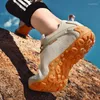 Walking Shoes Men Women Waterproof Cow Leather Slip Resistant Sandy Black Low For Outdoor Sport Hiking Trekking Tourism Sneakers