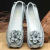 Лоферы 2023 Новый стиль модные женские туфли Flat Shouse Fashion Shoes Ladies Flat Shoes The Leath