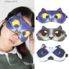 Masques de sommeil Masque pour les yeux d'animaux de dessin animé 3D, pare-soleil, patch de sommeil Y240401