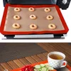 Ferramentas de cozimento 1 conjunto macaron antiaderente silicone esteira almofada de biscoito rolando massa gadget bolo bakeware pastelaria