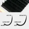 Cils Comelylash 3 plateaux Ellipse Extensions de cils plats Flats Individus Cils noirs Flat Cils Extensions