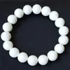 Bracelet Tridacna blanc naturel perlé 6-16 mm perles bijoux accessoires couleur pierre bracelets pour femme hommes brins livraison directe Dhjwz