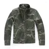 Männer Jacken Herbst Winter Männer Zip Up Denim Mantel Übergröße Xxxl Jungen Camouflage Arbeitskleidung Langarm Casual Baumwolle Oberbekleidung