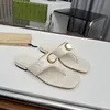 Designer-Hausschuhe, Flip-Flop-Zehensandalen, Damen-Slipper, Strand-Innenbereich, flach, klassische Luxusmarke, Sommer-Slipper, Sandalen, Slip-On, Größe 35–42, mit Box