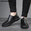 Casual Shoes Leather Men Loafers Designer High Quality Sneakers Luxury Mens Sepatu Pria Kulit Asli Buty