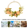 Декоративные цветы, весенние венки для входной двери, гирлянда из бусинок из искусственного дерева, искусственные растения, подвесной декор