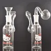 Wholesale Pyrex 14mm female mini cheap water dab rig bong with glass oil burner bowl or tobacco smoking dry herb bowl Protable hookah