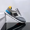 Designer Fashion Mens Trainers N574 Running Shoes B574 UNC 574 Rich Paul 574S Leon Dore White Navy Oak Leaf Green Yellow Orange Women Sneakers 36-45 M41