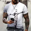Mens Knitted Sweater 3d Printed Hip-hop Loose Short Sleeved Street Wear Plus Size Mens Clothing