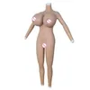 Coussin de poitrine Body en silicone Seins énormes Coupe S et faux vagin mâle à femelle Shapewear avec bras ou Cosplay Drag Queen Sissy Shemale 240330