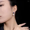 Cluster Rings S925 Silver Earrings 12mm Pearl Fashionable And Versatile High Grade Earring Jewelry