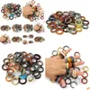 Bandringe Pierre Naturelle Bagues En Agate Größe US 7-10 Mixte Drop Delivery Otsnt