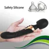 Bon puissant godes vibrateur 2 moteur silicone grande taille 10 mode masseur jouet sexuel pour couple stimulateur de clitoris pour adultes 240326