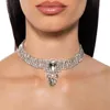Choker Romance Crystal Water Drop Halsband för kvinnor Elegant Party Wedding Statement Fashion Jewelry Girls Gift 2024