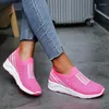 Fitness Shoes Sneakers Women Vulcanize Crystal Shiny Elastic Band Sock Woman Comfort Casual Loafers Sport Running Slip Ons4