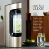 Twenty39 Qarbo Luxe Advanced Metal -Home Soda Seltzer and Beverage Discenser、Water Carbonated Bubble Hine（Tuscany Gold）