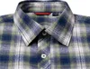 Men's Button-up Regular Long-sleeved Plaid Flannel Casual Shirt