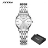 Zegarek zegarki sinobi mody zegarki panie zegarki na top luksusowy kwarc damski eleganckie kobiece prezenty zegar Waterproof Women Watch Watch