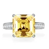 Moissanite Pass Diamond Test 925 STERLING Silver GRA certifié VVS1 White Yellow 5Ct Ring Moisanite pour hommes Femmes Ring Jewelry Taille 5-9