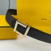 Ceinture de créateur ceintures en cuir véritable pour femmes ceinture luxe designer largeur 3,8 cm ceinture designer hommes or argent lettre f boucle lisse ceintures pour hommes