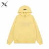 까마귀 남성 여성 디자이너 Essentialsweatshirts 후드 풀오버 바지 겨울 블랙 흰색 그래픽 1977 7 essientials hoodie 럭셔리 옷 스웨트 셔츠