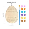 Dekoracja imprezowa malowanie jajek wielkanocnych Zestaw drewno z pędzlem
