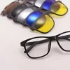 5 Clips Magnet Hyperopia Solglasögon Män som läser Driving Glasses TR90 Frame Anpassa recept 0 1 1.5 2 2.5 3 4 5 6 240320