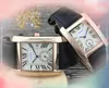 Par Roman Dial Watches 28/34mm Elegant and Noble Diamond Japanese Movement Quartz Super Luminous Women Men Tank Måste två halva stift Designer Lady Clock Watch Gifts