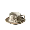Tazza e piattino da viaggio nordico Caffè in ceramica vintage Camping Estetico Koffie Kopjes Set da tè pomeridiano YY50CS 240328