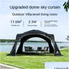 Tents And Shelters Yousky Outdoor Tent Black Coated Zipper Dome Canopy Cam Sunshade Sun Protection Pavillons Drop Delivery Sports Outd Ot5Ip