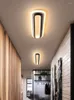 Ceiling Lights Modern Led For Living Room Bedroom Study Corridor White Black Color Surface Mounted Lamp AC85-265V