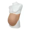 Almofada de peito artificial realista silicone falso barriga grávida tem estrias grandes e macios cosplay crossdresser gêmeos barriga grávida 240330