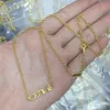 Nooit vervagen 18K vergulde luxe merkontwerper hangers kettingen roestvrij staal letter choker hanger ketting kralen ketting sieraden accessoires