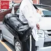 Drawstring UIYI 2024 Men's Shoulder Bag Black Fitness Large Capacity Travel Messenger Waterproof Fabric Simple Design