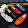 Casual Shoes Large Size 45 46 47 Tassel Penny Loafers Men Slip-on Flats Man Moccasins Leather Mens Driving White