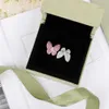 Biżuteria marki oryginalne Van Butterfly Pierścień White Beiman Diamond 18K Otwarcie Regulowany palcem wskazujący zaawansowany nie zanika