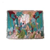 Cobertores Cobertor Lance Dancer Covers JBTP Decorativo Folhas Tendência Sofá Floresta Tassel Jungle Home Ins Sides Dois Tapeçaria 160x220cm HFCCO