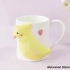 Kubki Trójwymiarowa pomocy papugi Kubek Cele Girl's Ceramic Coffee Cup Kreatywna pary prosta woda gospodarstwa domowego z uchwytem